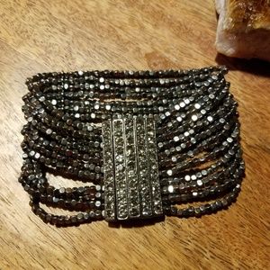 Bling Bling Bling Pewter Bracelet